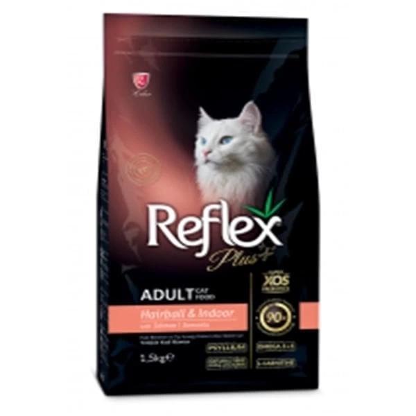 Reflex Plus Adult Hairball Somonlu Yetişkin Kedi Maması 1.5 Kg - Image 1