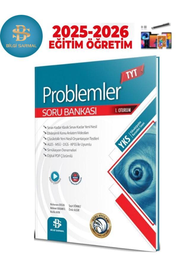 Bilgi Sarmal 2025-2026 Tyt Problemler Video Çözümlü Soru Bankası+Android Kalem - Bilgi Sarmal Yayınları - Image 1