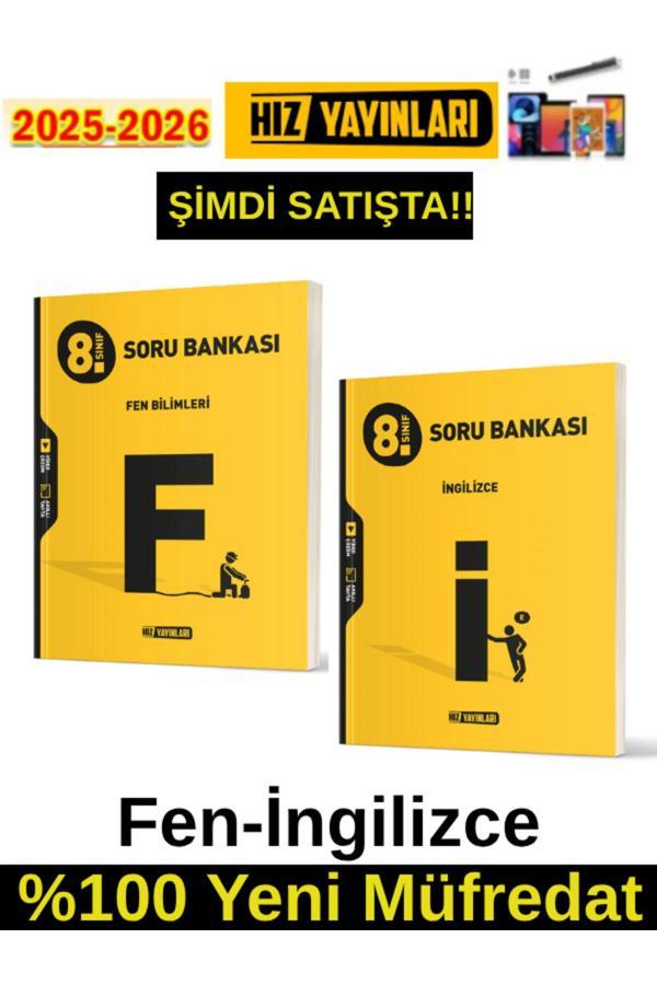 Hız 2026 8.Sınıf Fen-İngilizce %100 Yeni Marif Müfredat Soru Bankası+Android Kalem - Hız Yayınları - Image 1