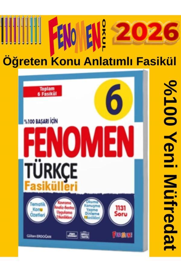 2026 6.Sınıf Türkçe Fasikül Yeni Ürün Tamatik Konu +Soru Bankası Fasikül 100%Yeni Müfredat - Fenomen Yayıncılık - Image 1