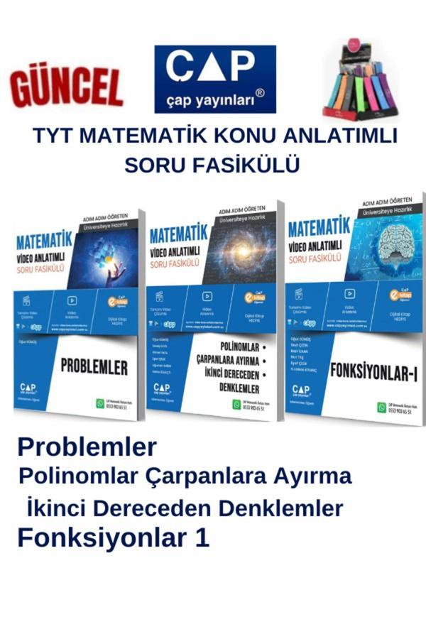Çap Tyt Mat. Problemler-Fonksiyonlar 1-Polinom Çarp Ayırma Konu Anlatımlı Soru Fasikül+Kalemlik - Çap Yayınları - Image 1