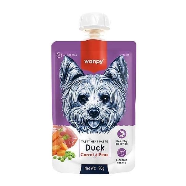 Wanpy Taze Ördekli ve Havuçlu Et Ezmesi Doğal Köpek Ödülü 90 Gr - Image 1