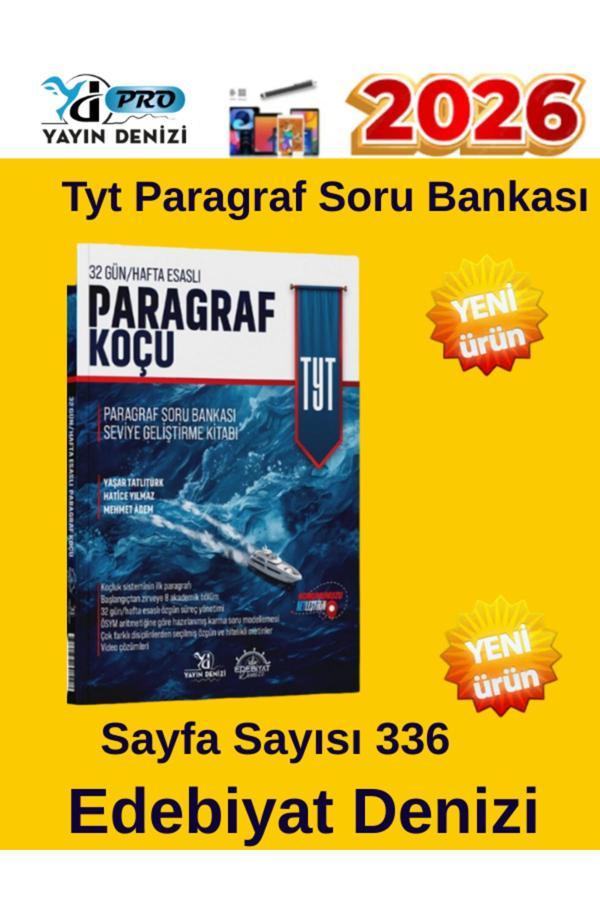 Edebiyat Denizi 2025-2026 Tyt Paragraf Koçu-Türkçe-Dilbilgisi Soru Bankası Seti+Tablet Kalemi - Edebiyat Denizi - Image 1