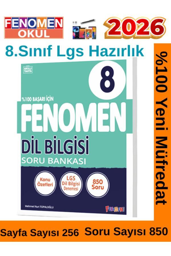 2026 8.Sınıf Lgs Hazırlık Dilbilgisi Video Çözümlü Soru Bankası(850 Soru) - Fenomen Yayıncılık - Image 1