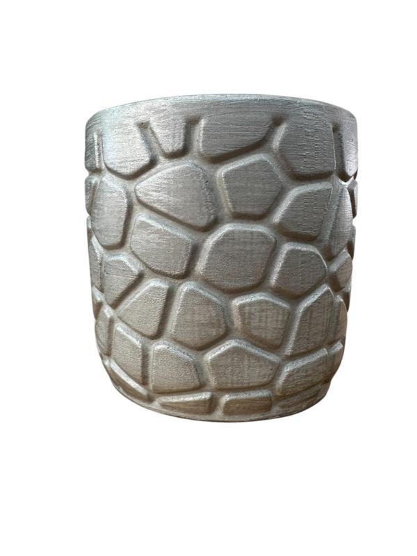 Bitki Tasarımı Ev dekorasyon Gümüş Taş Desen Beton Saksı Çiçeklik Saksılık - Image 1