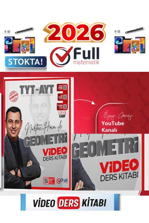 Full Matematik Yayınaları 2026 Tyt Ayt Geometri Video Ders Kitabı+Android Kalem - Full Matematik Yayınları - Image 1