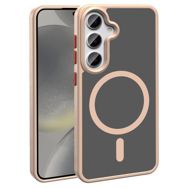 Galaxy S25 Kılıf Magsafe Şarj Özellikli Mat Arka Yüzey Zore Sio Kapak - Image 1