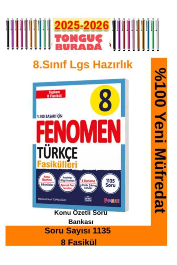 2026 8.Sınıf Türkçe Konu Özetli Soru Bankası Fasikülü(1135 Soru)8 Fasikül+Android Kalem - Fenomen Yayıncılık - Image 1