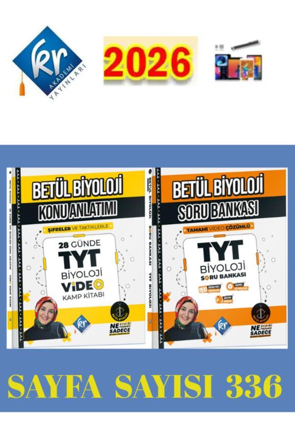 Kr Akademi 2025-2026 Betül Biyoloji 28 Günde Tyt Biyoloji Kamp Kitabı & Soru Bankası Seti - KR Akademi - Image 1