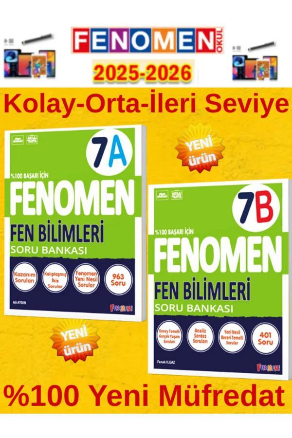 7.Sınıf Fen Bilimleri Ab Fenomen Video Çözümlü Soru Bankası+Android Kalem - Fenomen Yayıncılık - Image 1
