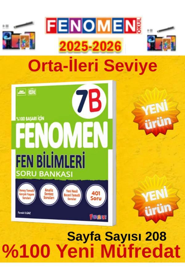 7.Sınıf Fen Bilimleri B Fenomen Video Çözümlü Soru Bankası+Android Kalem - Fenomen Yayıncılık - Image 1