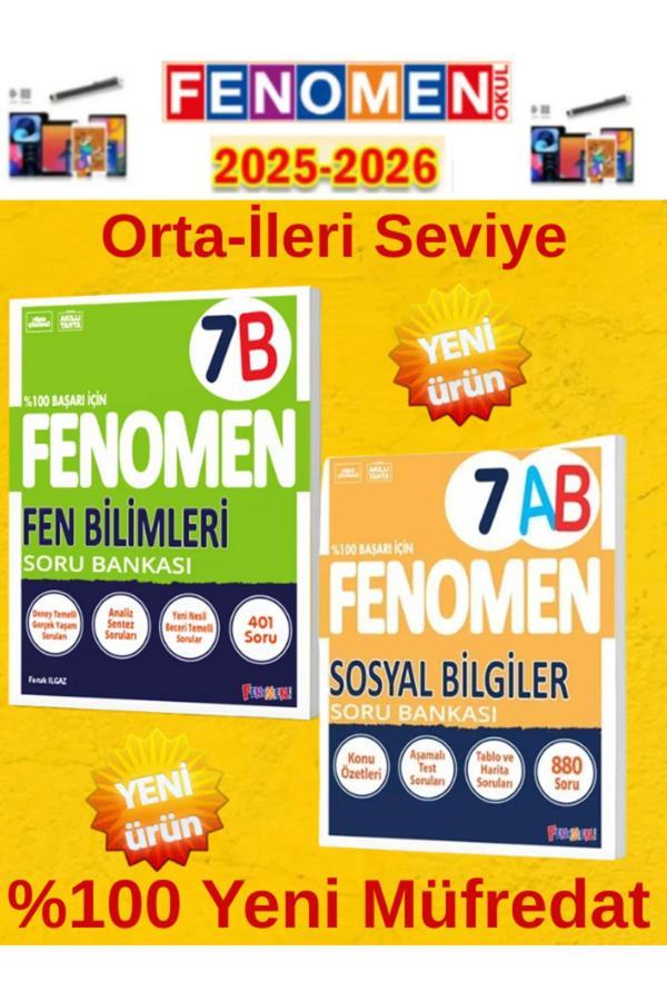 7.Sınıf Fen Bilimleri B-Sosyal Bilgiler Ab Video Çözümlü Soru Bankası+Android Kalem - Fenomen Yayıncılık - Image 1