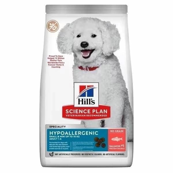 Hill's Science Plan Hypoallergenic Somonlu Mini Irk Tahılsız Yetişkin Köpek Maması 6 Kg - Image 1