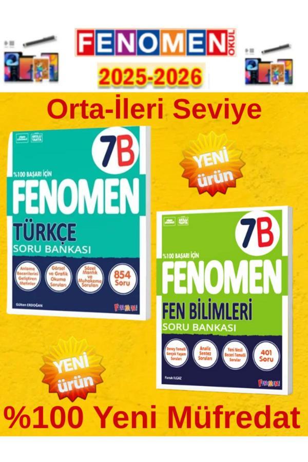 7.Sınıf Fen Bilimleri-Türkçe B Video Çözümlü Soru Bankası+Android Kalem - Fenomen Yayıncılık - Image 1
