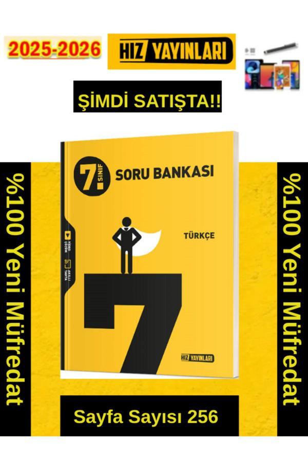 Hız Yayınları 2026 7.Sınıf Türkçe %100 Yeni Marif Müfredat Video Çöz. Soru Bankası+Android Kalem - Hız Yayınları - Image 1