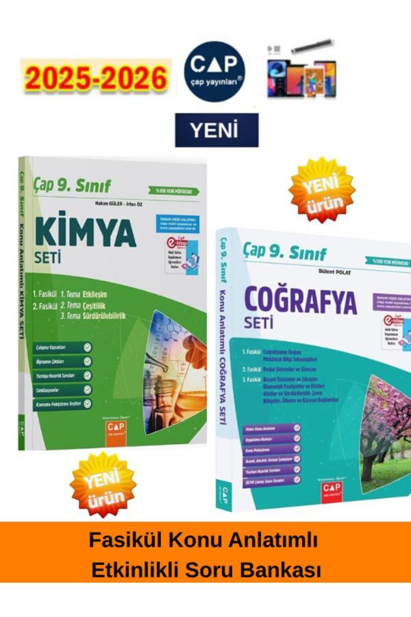 9.Sınıf Kimya-Coğrafya %100 Yeni Müfredat Fasikül Konu Anlatımlı Fasikül+Tablet Kalemi - Çap Yayınları - Image 1
