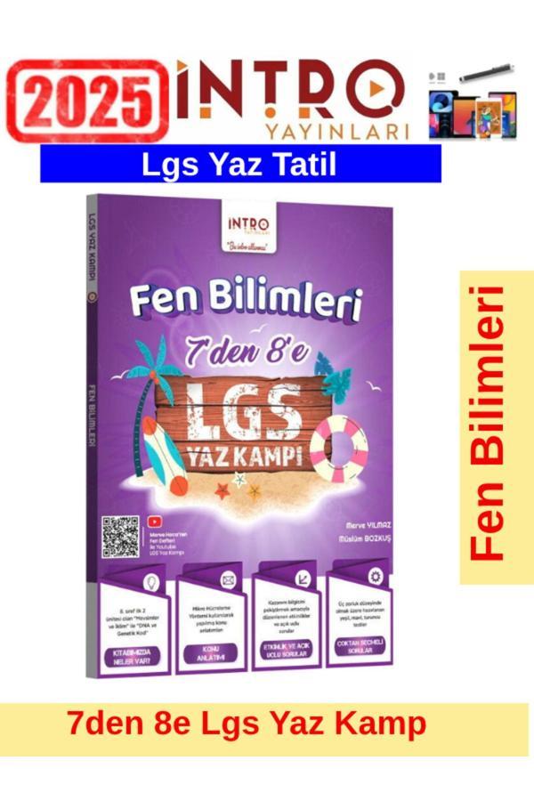 İntro Yayınları 8.Sınıf Lgs Kamp Fen Bilimleri Yaz Tatil Kamp Seti+Kalem - İntro Yayın - Image 1