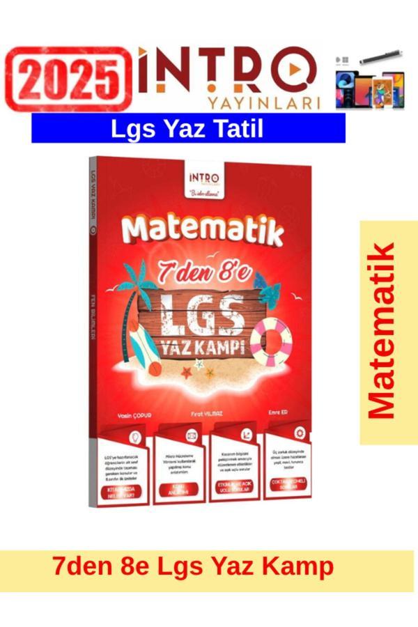 İntro Yayınları 8.Sınıf Lgs Kamp Matematik Yaz Tatil Kamp Seti+Kalem - İntro Yayın - Image 1
