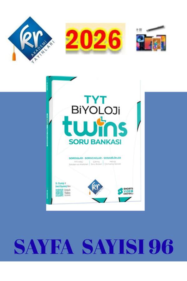 Kr Akademi 2025-2026 Müfredat Tyt Twins Biyoloji Soru Bankası Kr Akademi Yayınları - KR Akademi - Image 1