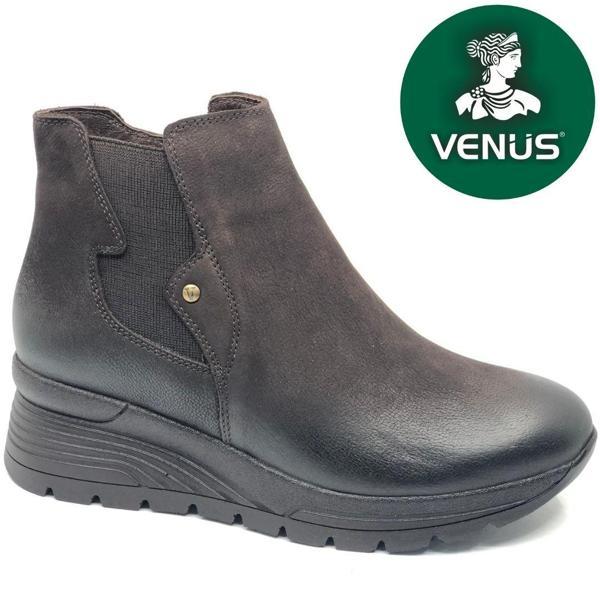 Venüs Ravven Hakiki Deri Aır-Flow Taban Ortopedik Kadın Bot - Image 1