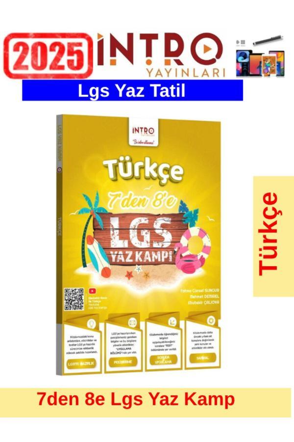 İntro Yayınları 8.Sınıf Lgs Kamp Türkçe Yaz Tatil Kamp Seti+Kalem - İntro Yayın - Image 1