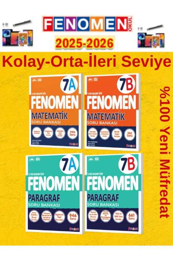 7.Sınıf Matematik-Paragraf Ab Video Çözümlü Soru Bankası+Android Kalem - Fenomen Yayıncılık - Image 1
