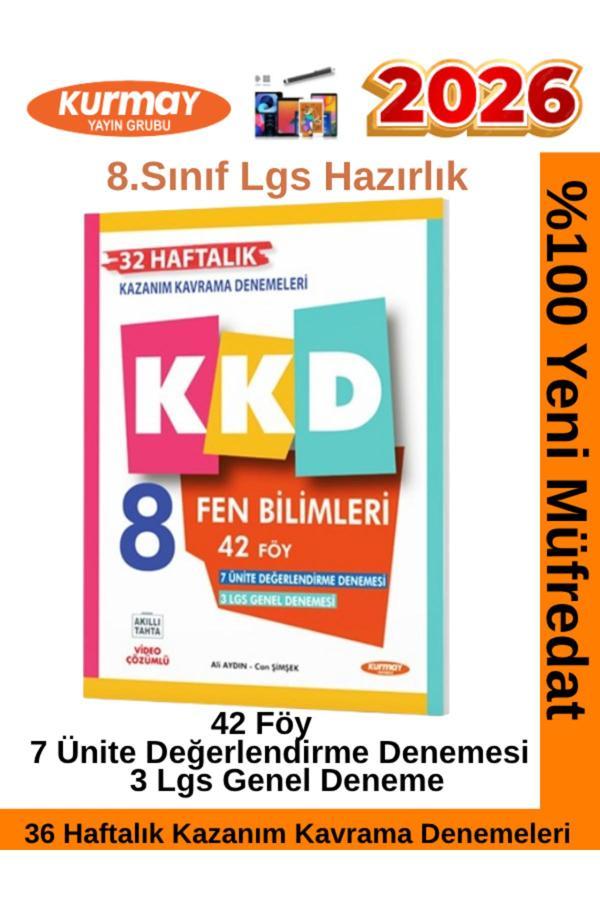 Kurmay 2026 8.Sınıf Fen Bilimleri 42 Föy Kkd 32 Haftalık Kazanım Kavrama Denemesi - Fenomen Yayıncılık - Image 1