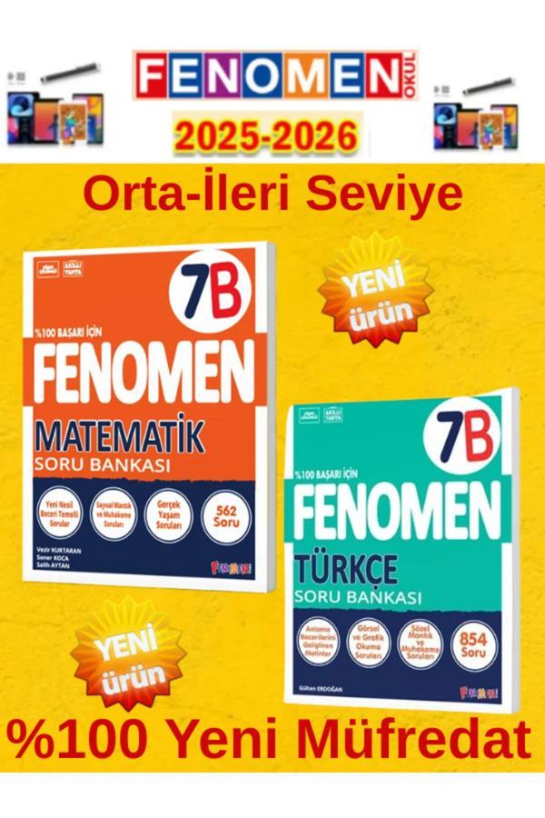 7.Sınıf Matematik-Türkçe B Video Çözümlü Soru Bankası+Android Kalem - Fenomen Yayıncılık - Image 1