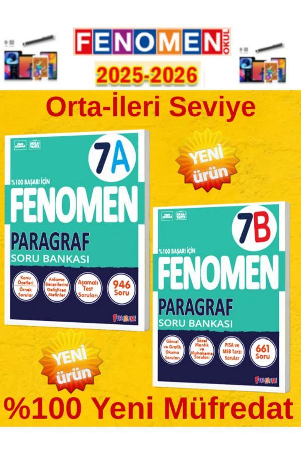 7.Sınıf Paragraf Ab Fenomen Video Çözümlü Soru Bankası+Android Kalem - Fenomen Yayıncılık - Image 1