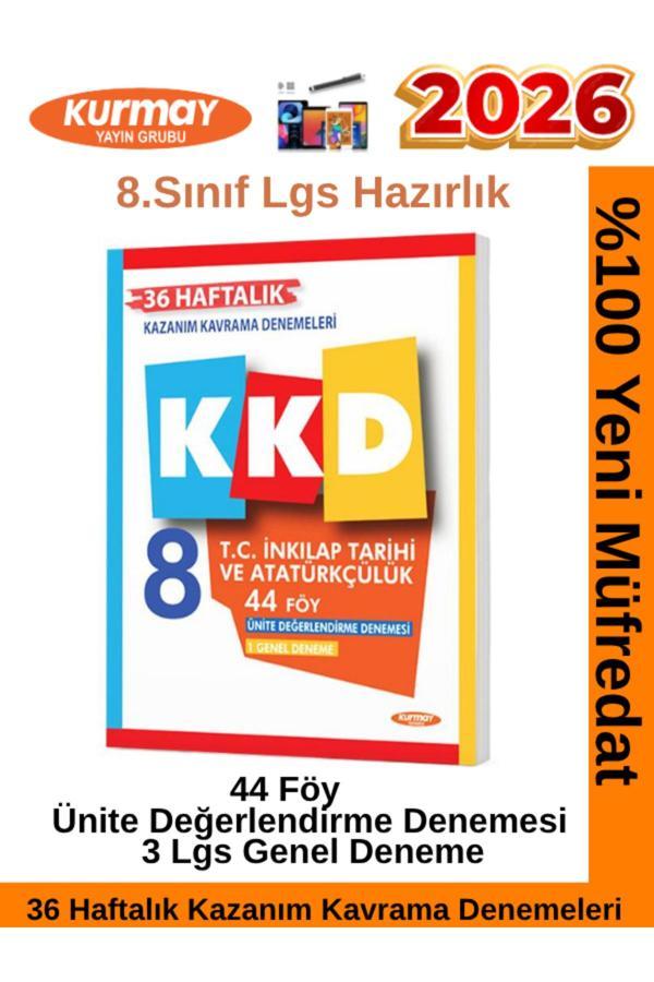 Kurmay 2026 8.Sınıf Tc İnkılap Tarihi 44 Föy Kkd 36 Haftalık Kazanım Kavrama Denemesi - Fenomen Yayıncılık - Image 1