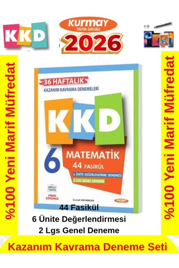Kurmay 6.Sınıf Matematik Kkd %100 Yeni Müfredat 36 Haftalık Kazanım Kavrama Deneme Seti+Kalem - Fenomen Yayıncılık - Image 1