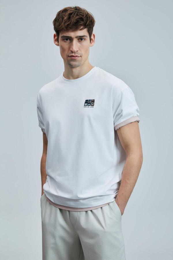 Lufian 111020248 Mask Modern Grafik T- Shirt Erkek Tişort - Image 1