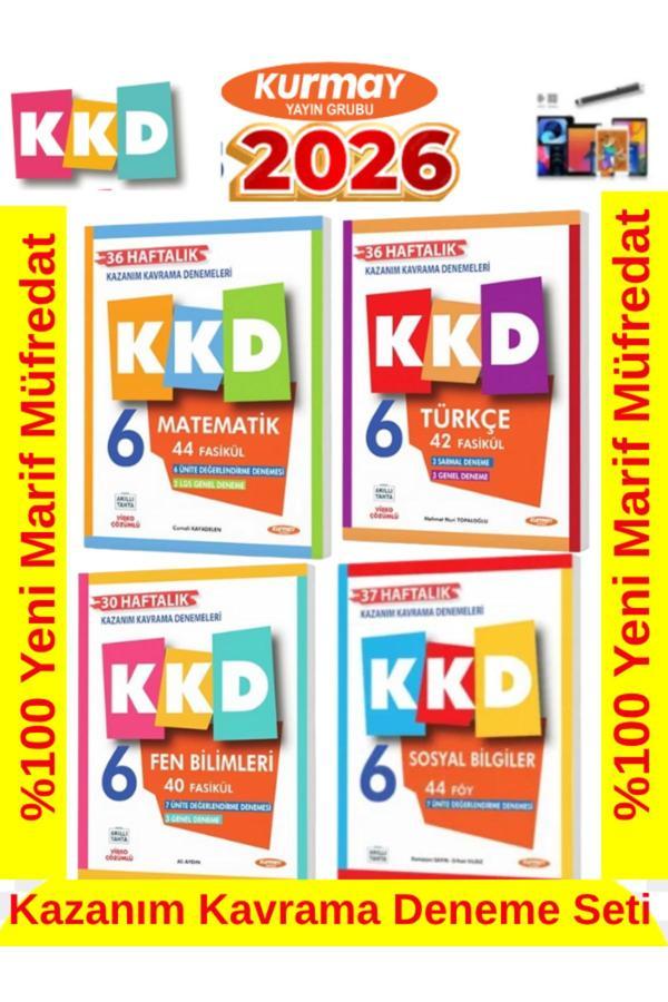 Kurmay 6.Sınıf Matematik-Türkçe-Fen-Sosyal Kkd %100 Yeni Müfredat Haftalık Kazanım Kavrama Deneme - Fenomen Yayıncılık - Image 1