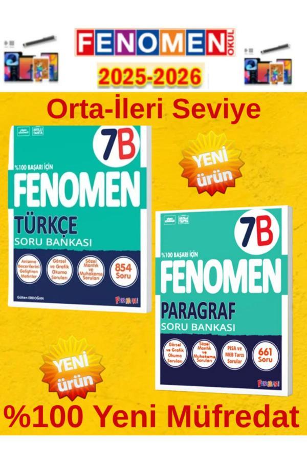 7.Sınıf Türkçe-Paragraf B Video Çözümlü Soru Bankası+Android Kalem - Fenomen Yayıncılık - Image 1