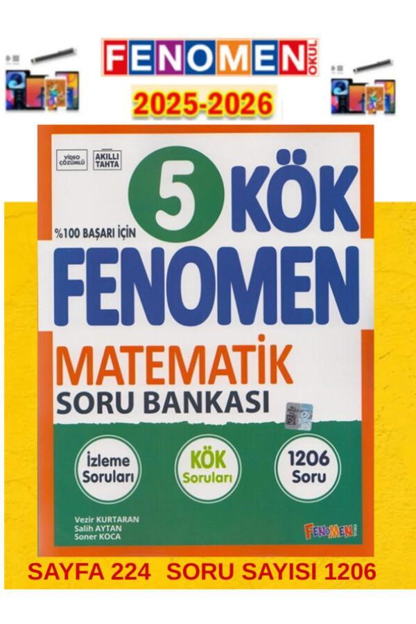 5.Sınıf Kök Matematik Kök Soru Bankası(Kök Sorular)+Android Kalem(Yeni Ürün)1206 Soru - Fenomen Yayıncılık - Image 1