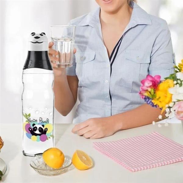 Sevimli Panda Tasarımlı Cam Suluk  Sızdırmaz 1000 Ml - Image 1