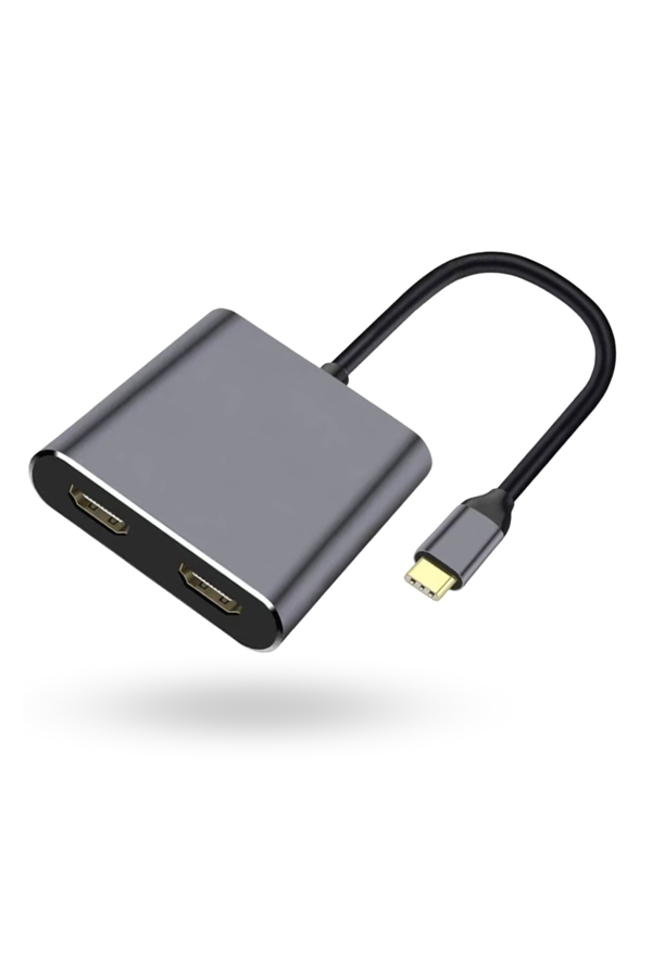 Büro Ev Ofis Cihazları için UsbC-4HUB Çift Hdmı Çevirici - Image 1