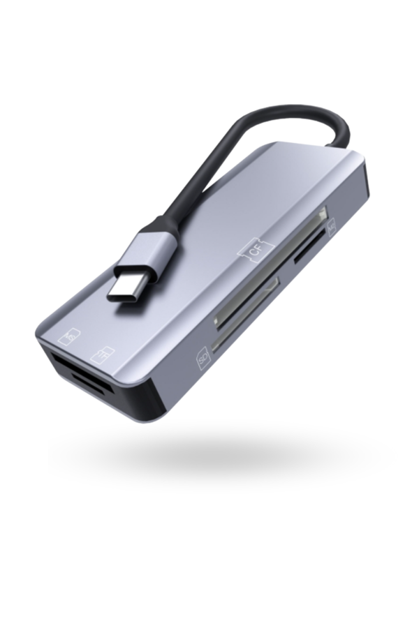 Büro Ev Ofis Cihazları için UsbC-5HUB Tip Card Reader - Image 1