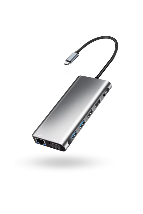 Büro Ev Ofis Cihazları için UsbC-12HUB Çift Hdmı - Image 1