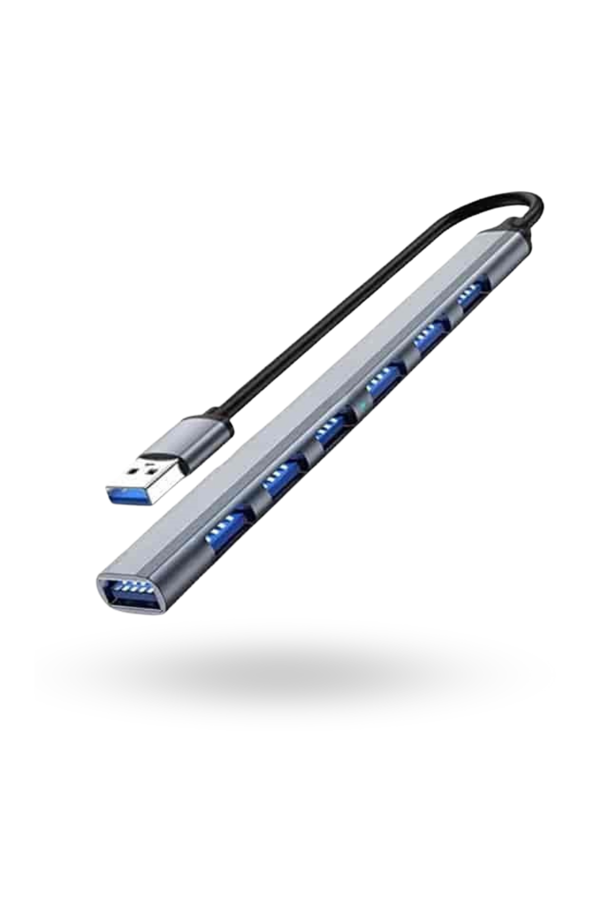 Büro Ev Ofis Cihazları için Usb-7HUB Metal Dağıtıcı - Image 1