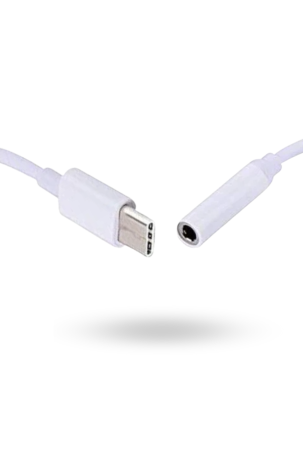Büro Ev Ofis Cihazları için Beyaz UsbC-Kulaklık Çevirici - Image 1