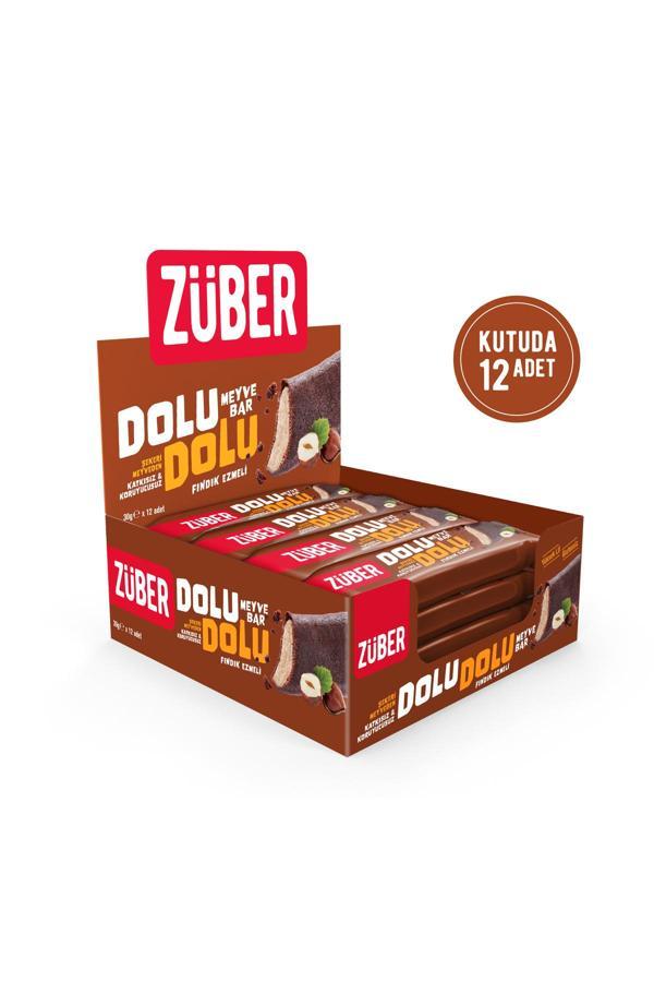Züber Dolu Dolu Meyve Bar Fındık Ezmeli 30g x 12 Adet - Image 1