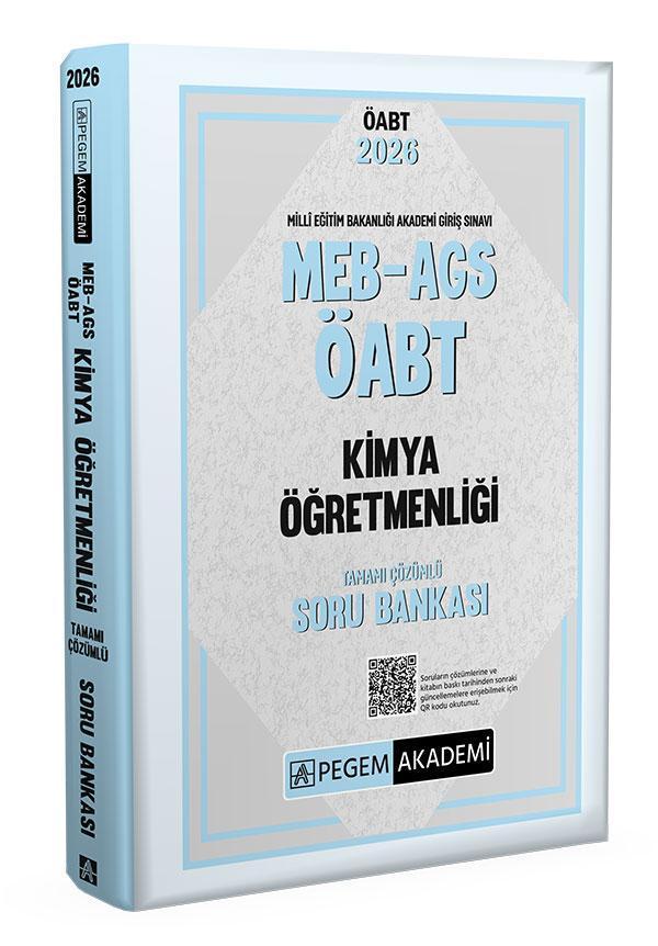 2026 MEB AGS ÖABT Kimya Öğretmenliği Tamamı Çözümlü Soru Bankası - Pegem Akademi Yayıncılık - Image 1