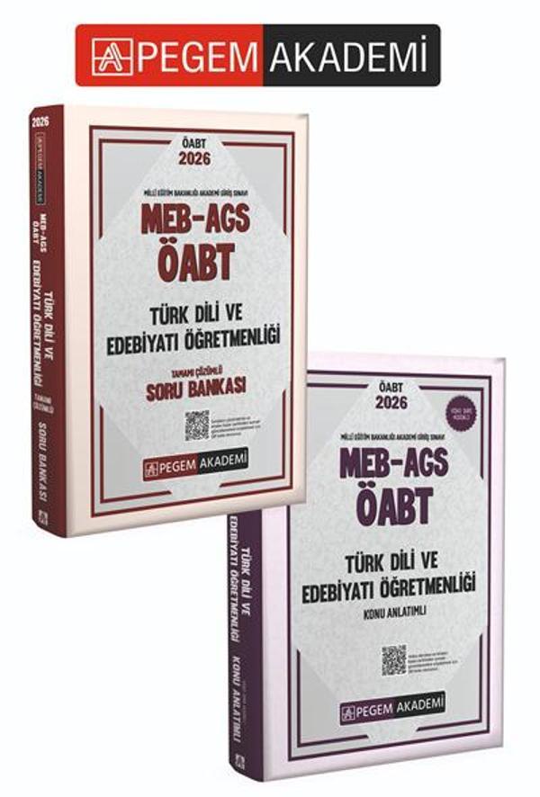 PEGEM AKADEMİ 2026 MEB AGS ÖABT Türk Dili ve Edebiyatı Öğretmenliği Konu Anlatımlı + 2026 MEB AGS ÖA - Pegem Akademi Yayıncılık - Image 1