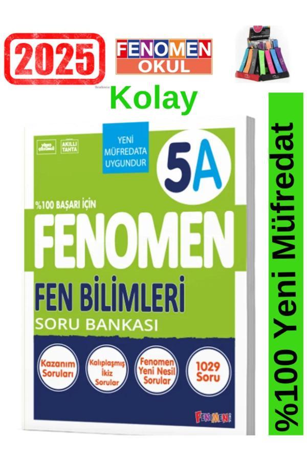 2025 5.Sınıf Fen Bilimleri-A (Kolay)1029 Soru %100 Yeni Müfredat Soru Bankası +Kalemlik - Fenomen Yayıncılık - Image 1