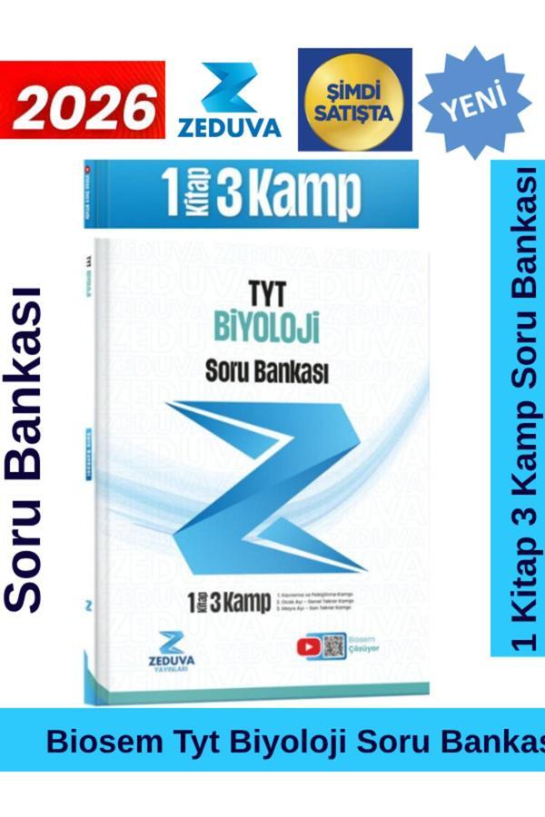 Zeduva 2026 Biosem Tyt Biyoloji 1 Kitap 3 Kamp Soru Bankası - Zeduva Yayınları - Image 1