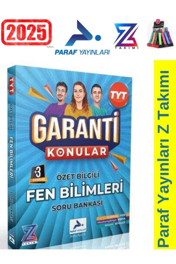 2025 Paraf Yayınları Paraf Z Takımı Tyt Fen Bilimleri Garanti Konular Soru Bankası+Kalemlik - Paraf Yayınları - Image 1
