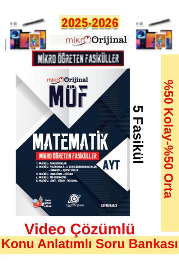 2025-2026 Mikro Orijinal Möf Ayt Matematik Mikro Öğreten Fasikülleri Konu Anlatımlı Soru Bankası - Orijinal Yayınları - Image 1