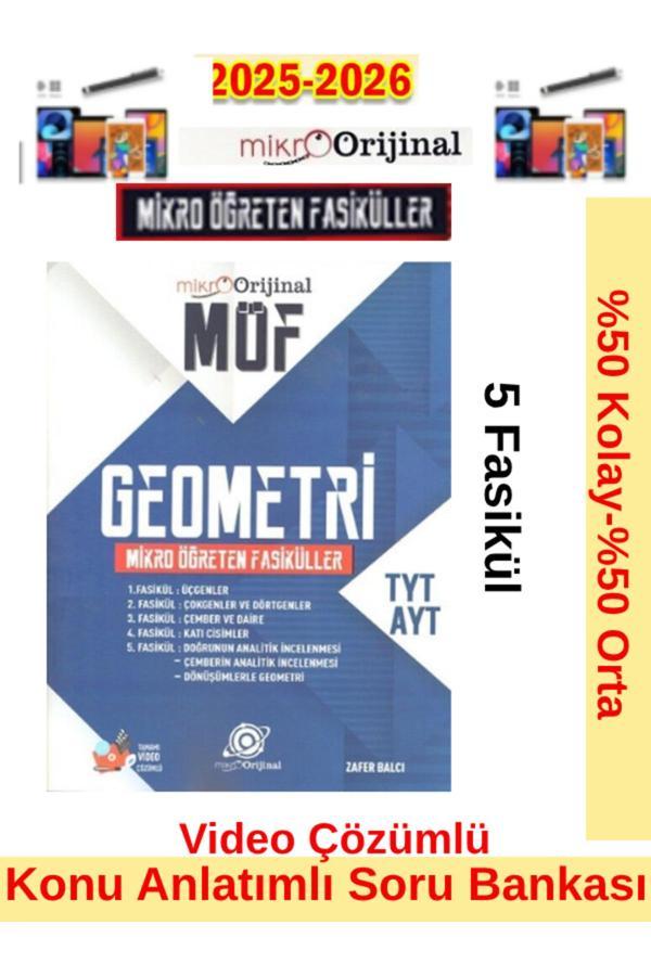 2025-2026 Mikro Orijinal Möf Tyt-Ayt Geometri Mikro Öğreten Fasikülleri Konu Anl. Soru Bankası - Orijinal Yayınları - Image 1