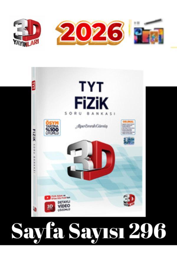 3D Yayınları 2025-2026 Tyt Fizik Video Çözümlü Soru Bankası - 3D Yayınları - Image 1
